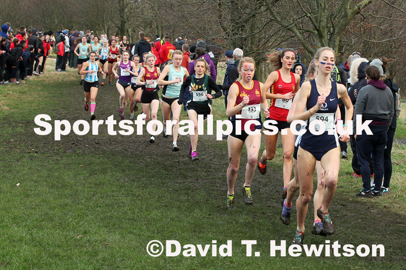 Womens long race  2020 BUCS Cross Country Champs., Edinburgh.  Photo: David T. Hewitson/Sports for All Pics